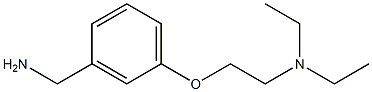 N-{2-[3-(aminomethyl)phenoxy]ethyl}-N,N-diethylamine,,结构式