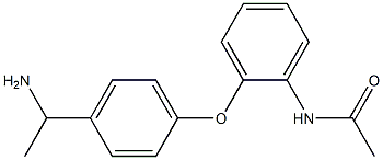 N-{2-[4-(1-aminoethyl)phenoxy]phenyl}acetamide 结构式