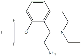 N-{2-amino-1-[2-(trifluoromethoxy)phenyl]ethyl}-N,N-diethylamine Structure