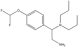 N-{2-amino-1-[4-(difluoromethoxy)phenyl]ethyl}-N,N-dipropylamine 结构式