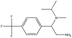 N-{2-amino-1-[4-(trifluoromethyl)phenyl]ethyl}-N-isopropyl-N-methylamine 化学構造式