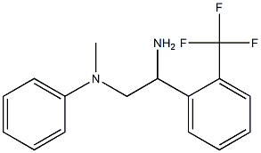 N-{2-amino-2-[2-(trifluoromethyl)phenyl]ethyl}-N-methylaniline 结构式