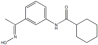 N-{3-[(1E)-N-hydroxyethanimidoyl]phenyl}cyclohexanecarboxamide Structure