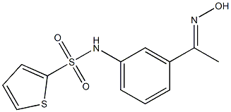 N-{3-[(1E)-N-hydroxyethanimidoyl]phenyl}thiophene-2-sulfonamide Structure