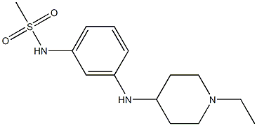 N-{3-[(1-ethylpiperidin-4-yl)amino]phenyl}methanesulfonamide Struktur