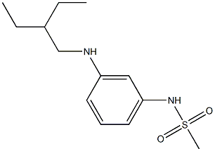 N-{3-[(2-ethylbutyl)amino]phenyl}methanesulfonamide Struktur