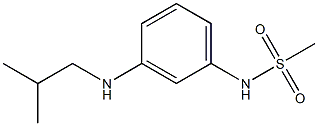 N-{3-[(2-methylpropyl)amino]phenyl}methanesulfonamide Struktur