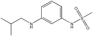 N-{3-[(2-methylpropyl)amino]phenyl}methanesulfonamide 结构式