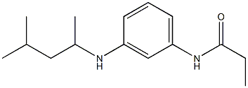 N-{3-[(4-methylpentan-2-yl)amino]phenyl}propanamide Structure