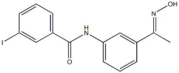 N-{3-[1-(hydroxyimino)ethyl]phenyl}-3-iodobenzamide 结构式