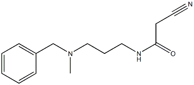 N-{3-[benzyl(methyl)amino]propyl}-2-cyanoacetamide Struktur