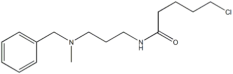 N-{3-[benzyl(methyl)amino]propyl}-5-chloropentanamide Structure