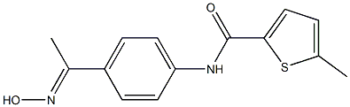 N-{4-[(1E)-N-hydroxyethanimidoyl]phenyl}-5-methylthiophene-2-carboxamide Structure