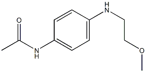 N-{4-[(2-methoxyethyl)amino]phenyl}acetamide Struktur