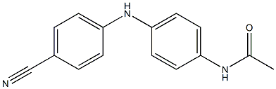 N-{4-[(4-cyanophenyl)amino]phenyl}acetamide,,结构式