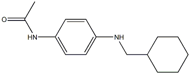 N-{4-[(cyclohexylmethyl)amino]phenyl}acetamide Struktur