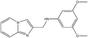N-{imidazo[1,2-a]pyridin-2-ylmethyl}-3,5-dimethoxyaniline Structure