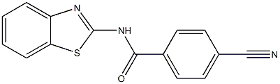 N-1,3-benzothiazol-2-yl-4-cyanobenzamide 化学構造式