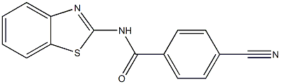 N-1,3-benzothiazol-2-yl-4-cyanobenzamide Structure