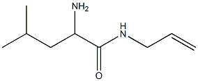 N-allyl-2-amino-4-methylpentanamide Struktur