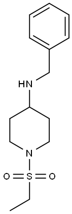 N-benzyl-1-(ethanesulfonyl)piperidin-4-amine 化学構造式