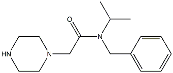 N-benzyl-2-(piperazin-1-yl)-N-(propan-2-yl)acetamide Structure