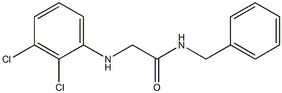 N-benzyl-2-[(2,3-dichlorophenyl)amino]acetamide Struktur