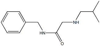 N-benzyl-2-[(2-methylpropyl)amino]acetamide 化学構造式