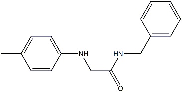 N-benzyl-2-[(4-methylphenyl)amino]acetamide,,结构式