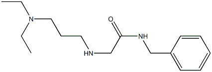 N-benzyl-2-{[3-(diethylamino)propyl]amino}acetamide 化学構造式
