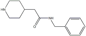 N-benzyl-2-piperidin-4-ylacetamide 化学構造式