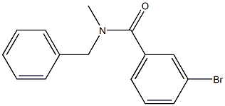 N-benzyl-3-bromo-N-methylbenzamide 结构式