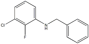 N-benzyl-3-chloro-2-fluoroaniline Struktur