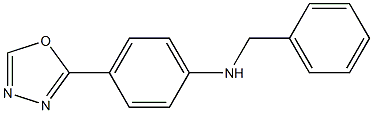 N-benzyl-4-(1,3,4-oxadiazol-2-yl)aniline Structure