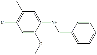 N-benzyl-4-chloro-2-methoxy-5-methylaniline Structure