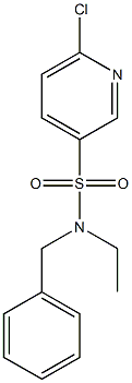 N-benzyl-6-chloro-N-ethylpyridine-3-sulfonamide Struktur