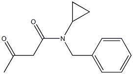 N-benzyl-N-cyclopropyl-3-oxobutanamide Struktur