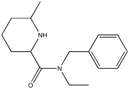 N-benzyl-N-ethyl-6-methylpiperidine-2-carboxamide Structure