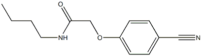 N-butyl-2-(4-cyanophenoxy)acetamide Struktur