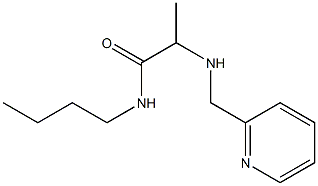 N-butyl-2-[(pyridin-2-ylmethyl)amino]propanamide Struktur