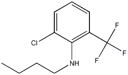 N-butyl-2-chloro-6-(trifluoromethyl)aniline,,结构式