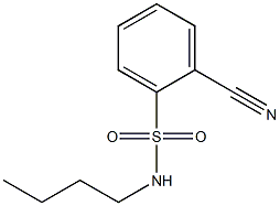 N-butyl-2-cyanobenzenesulfonamide 结构式