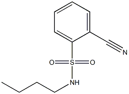 N-butyl-2-cyanobenzenesulfonamide 化学構造式