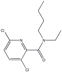 N-butyl-3,6-dichloro-N-ethylpyridine-2-carboxamide Struktur