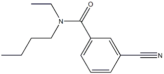 N-butyl-3-cyano-N-ethylbenzamide Struktur