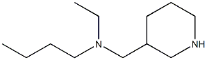 N-butyl-N-ethyl-N-(piperidin-3-ylmethyl)amine 结构式