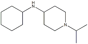 N-cyclohexyl-1-(propan-2-yl)piperidin-4-amine 化学構造式