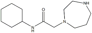 N-cyclohexyl-2-(1,4-diazepan-1-yl)acetamide Structure