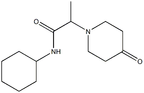 N-cyclohexyl-2-(4-oxopiperidin-1-yl)propanamide