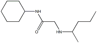 N-cyclohexyl-2-(pentan-2-ylamino)acetamide Structure